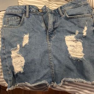 jean skirt